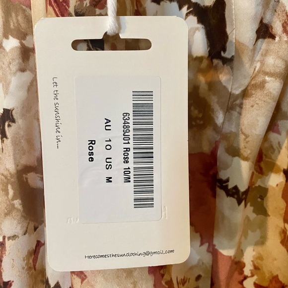 Hello Molly Returning to You Midi Dress Rose Size M /US 6 - Picture 9 of 9